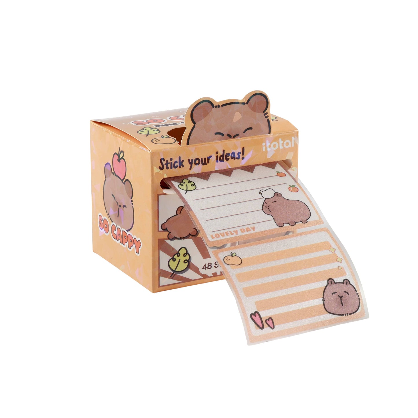 Sticky Label Rolls Assortis - Présentoir 12 Pcs