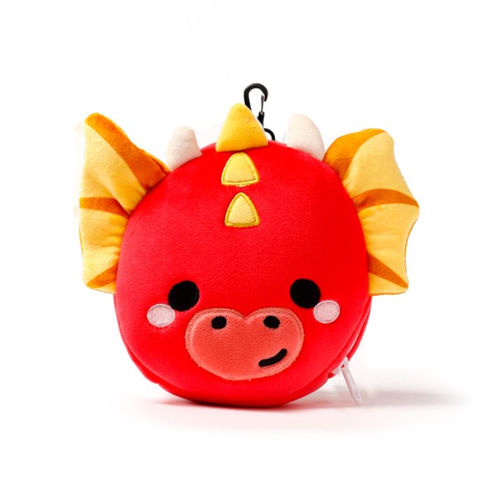 Coussin de Voyage Relaxeazzz Peluché 2-en-1 avec Masque Yeux Adoramagics - Dragon