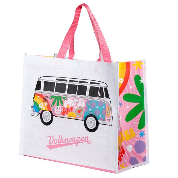 Sac de Courses en Plastique Recyclé rPET Volkswagen - Van Bus Combi VW T1 Summer Love