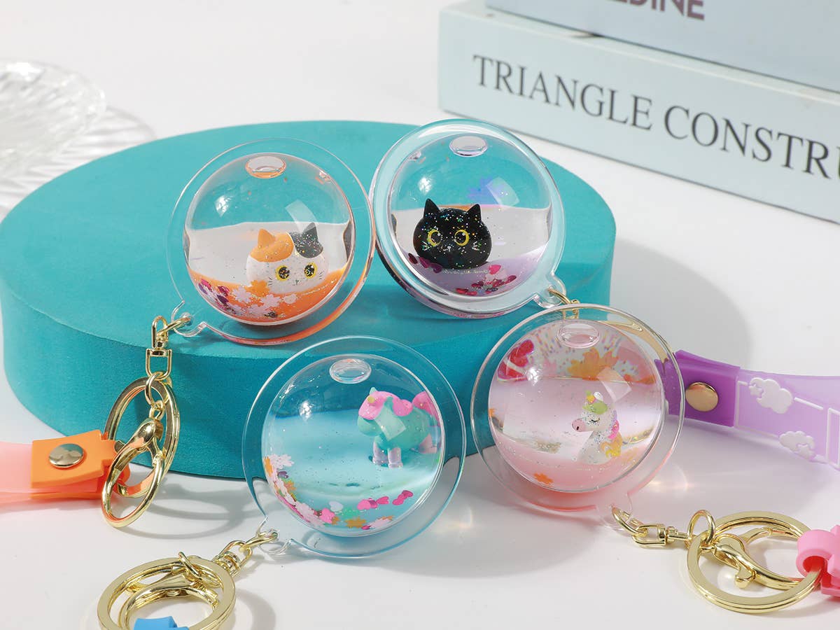 Porte-clés sphère Bubble assortis