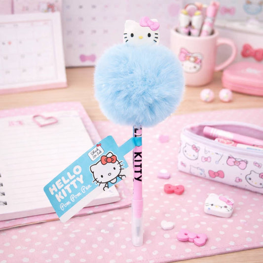 Sanrio Hello Kitty - stylo Pompon - Arc-en-ciel