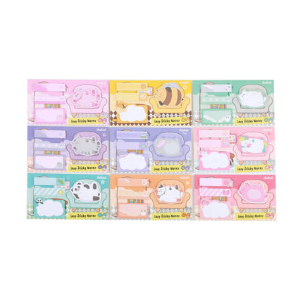 Lazy Sticky Notes Assortis - Présentoir 36 Pcs