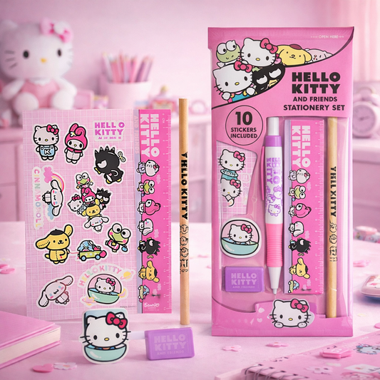 Sanrio Hello Kitty - Ensemble de papeterie 6 pièces