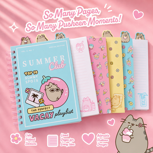 Pusheen - carnet A5 pour projets