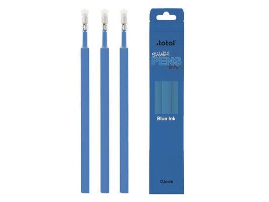 Set de 3 recharges d'encre effaçable, bleu