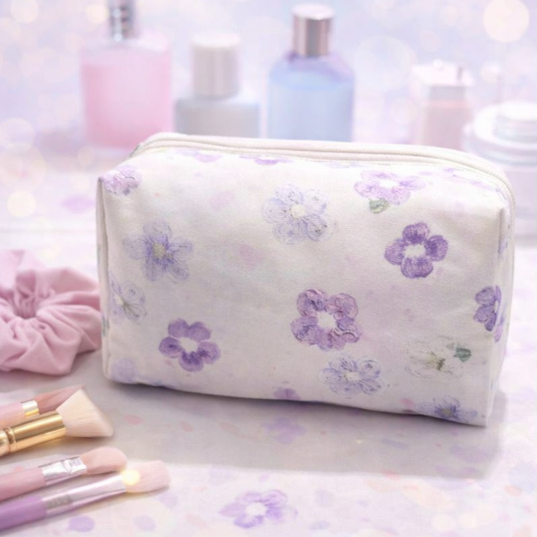 Trousse de toilette Aquarelle Fleurie