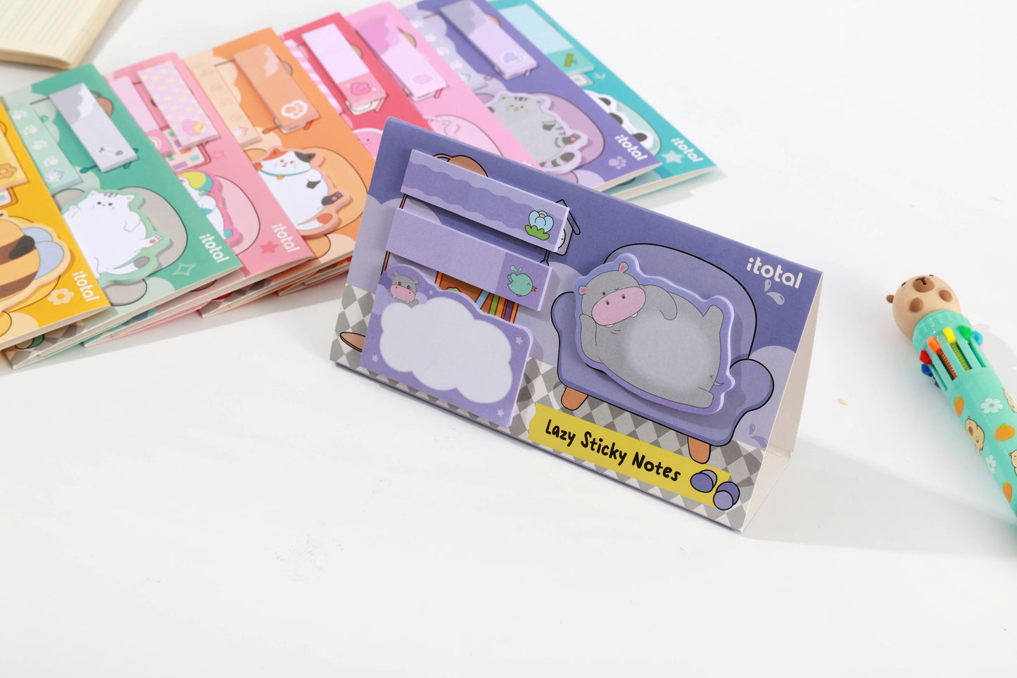 Lazy Sticky Notes Assortis - Présentoir 36 Pcs