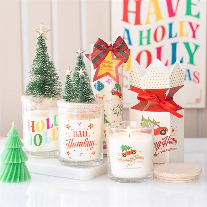 Bougie aux baies épicées « Retour à la maison pour Noël »