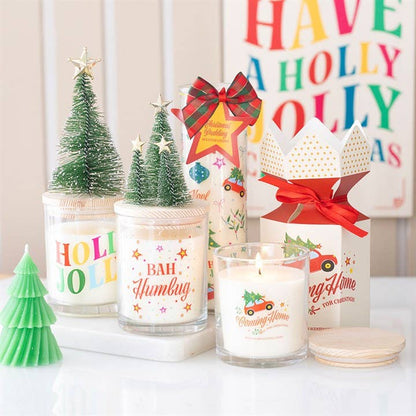 Bougie aux baies épicées « Retour à la maison pour Noël »