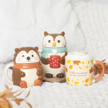 Kit d'hibernation d'automne avec mug, chaussettes et masque pour les yeux