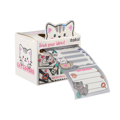 Sticky Label Rolls Assortis - Présentoir 12 Pcs