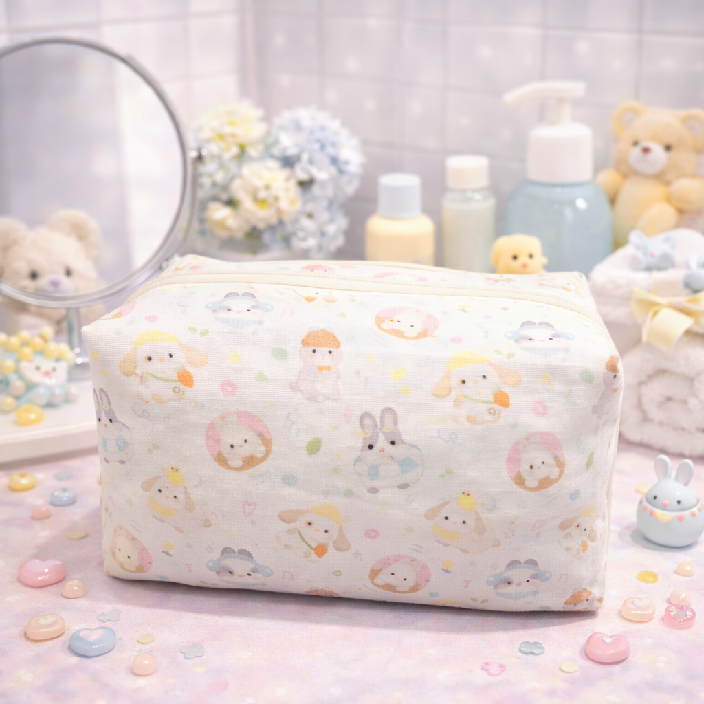 Trousse de toilette Lapins pastels