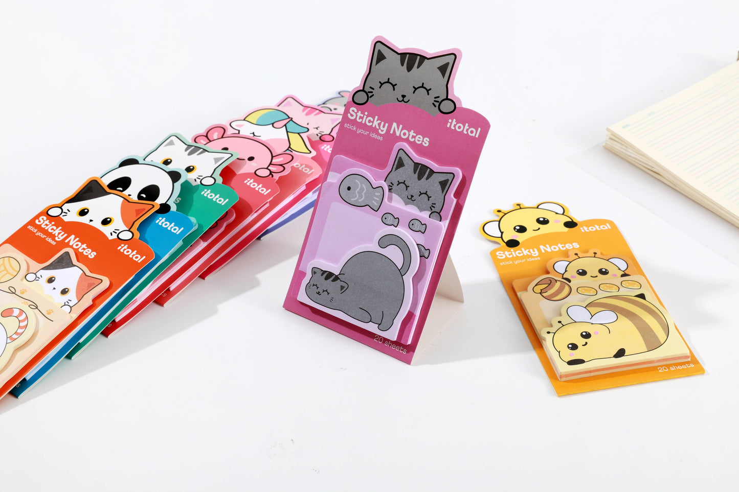 Sticky Pads Assortis - Présentoir 36 Pcs