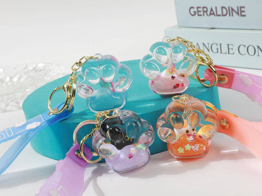 Porte-clés patte Bubble assortis