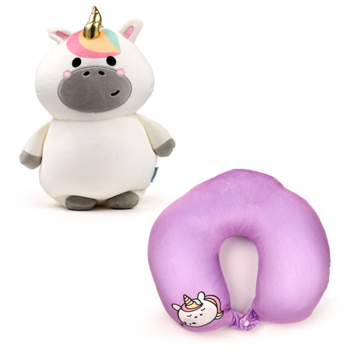 Coussin de Voyage Swapseazzz 2-in-1 - Adoracorns Licorne