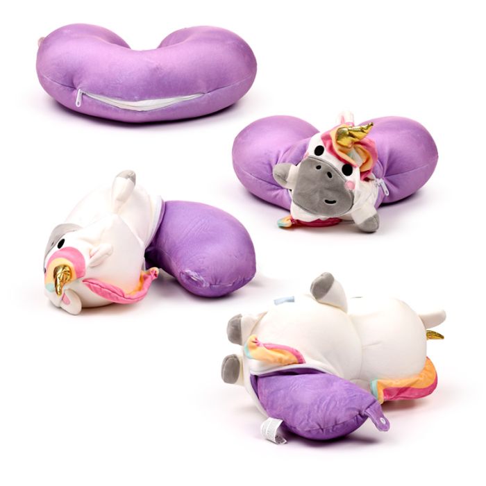 Coussin de Voyage Swapseazzz 2-in-1 - Adoracorns Licorne