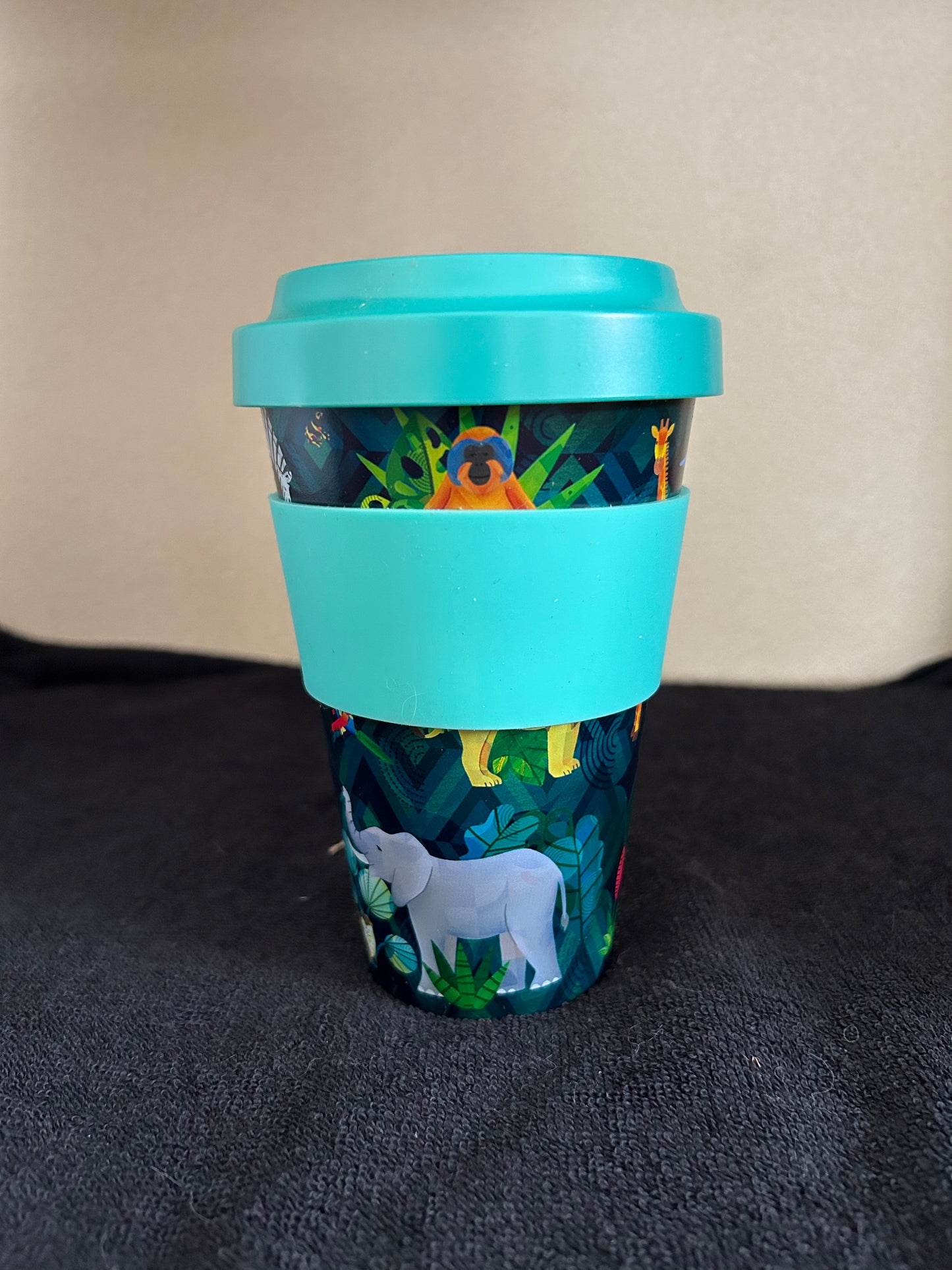 Mug de Voyage 400ml en Plastique Recyclé rPET Animal Kingdom - Royaume An