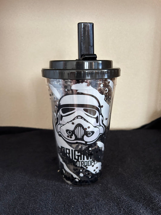 Gobelet PVC Double Paroi Renforcé 500ml avec Paille & Couvercle The Original Stormtrooper