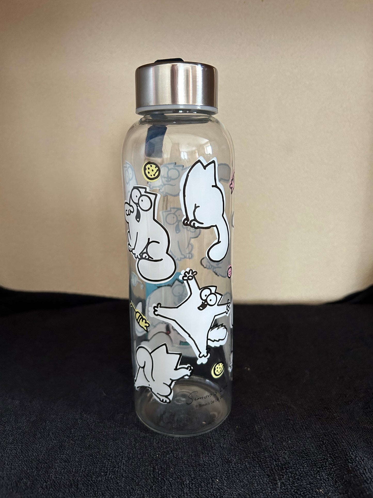 Bouteille (Gourde) 500ml en Plastique Renforcé SK Ecozen avec Bouchon Métallique Simon's Cat 2021 - Chat