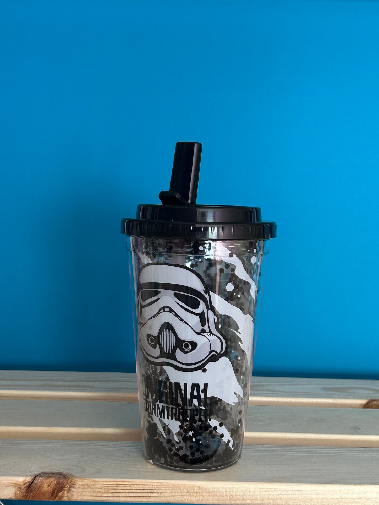 Gobelet PVC Double Paroi Renforcé 500ml avec Paille & Couvercle The Original Stormtrooper