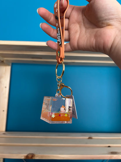 Porte-clés cube Bubble assortis