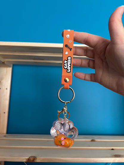 Porte-clés patte Bubble assortis
