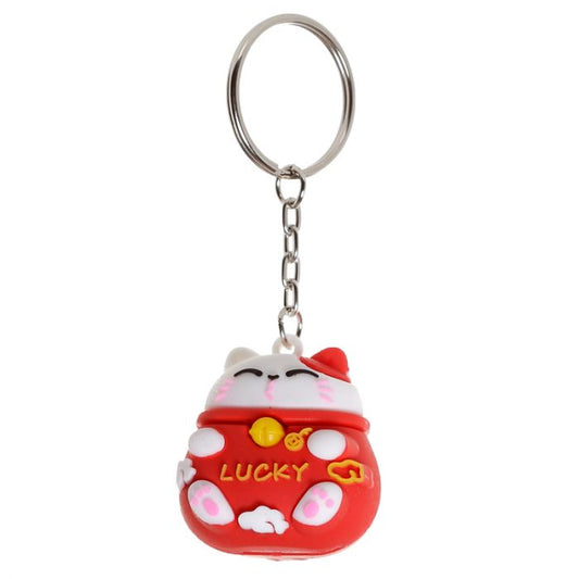 Porte-clés Maneki Neko 3D - Porte-bonheur