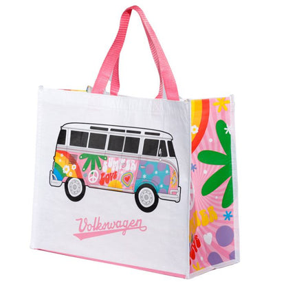 Sac de Courses en Plastique Recyclé rPET Volkswagen - Van Bus Combi VW T1 Summer Love