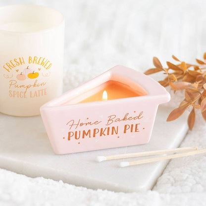 Bougie d'automne « Tarte à la citrouille faite maison »