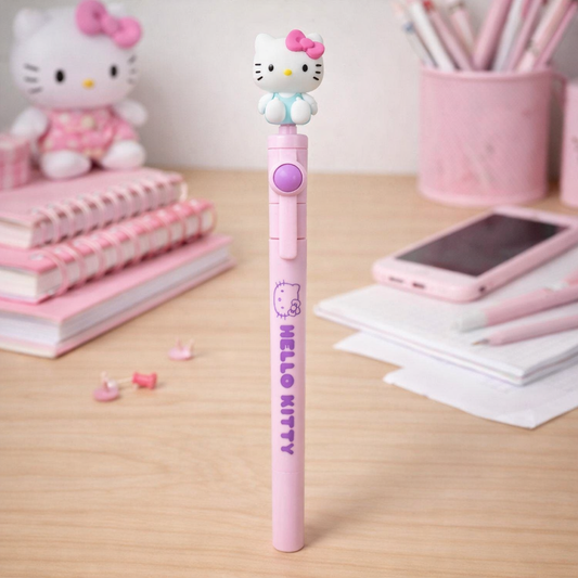 Stylo Fidget Hello Kitty Sanrio avec figurine à collectionner