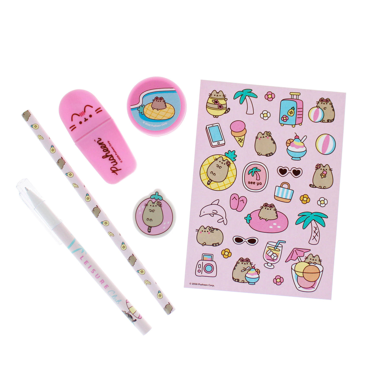 Pusheen - ensemble de papeterie de 8 pièces