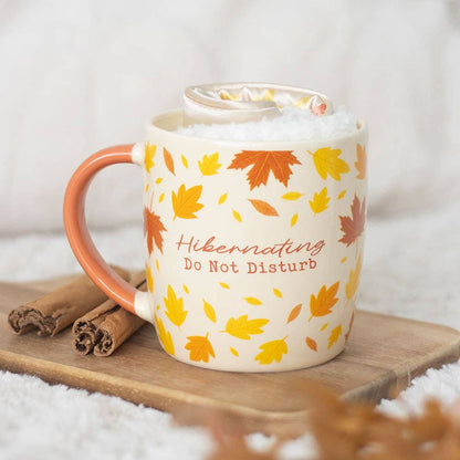 Kit d'hibernation d'automne avec mug, chaussettes et masque pour les yeux