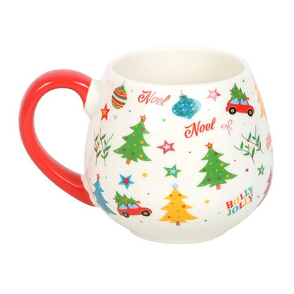 Ensemble tasse et chaussettes à motif de Noël nostalgique
