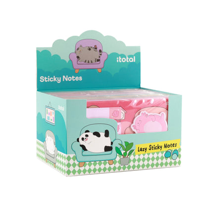 Lazy Sticky Notes Assortis - Présentoir 36 Pcs
